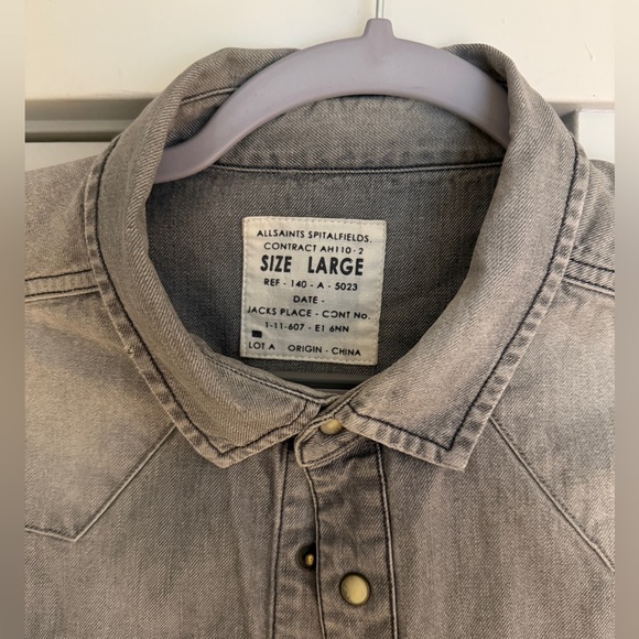 AllSaints | All Saints Western Shirt (M/L) - Picture 3 of 5
